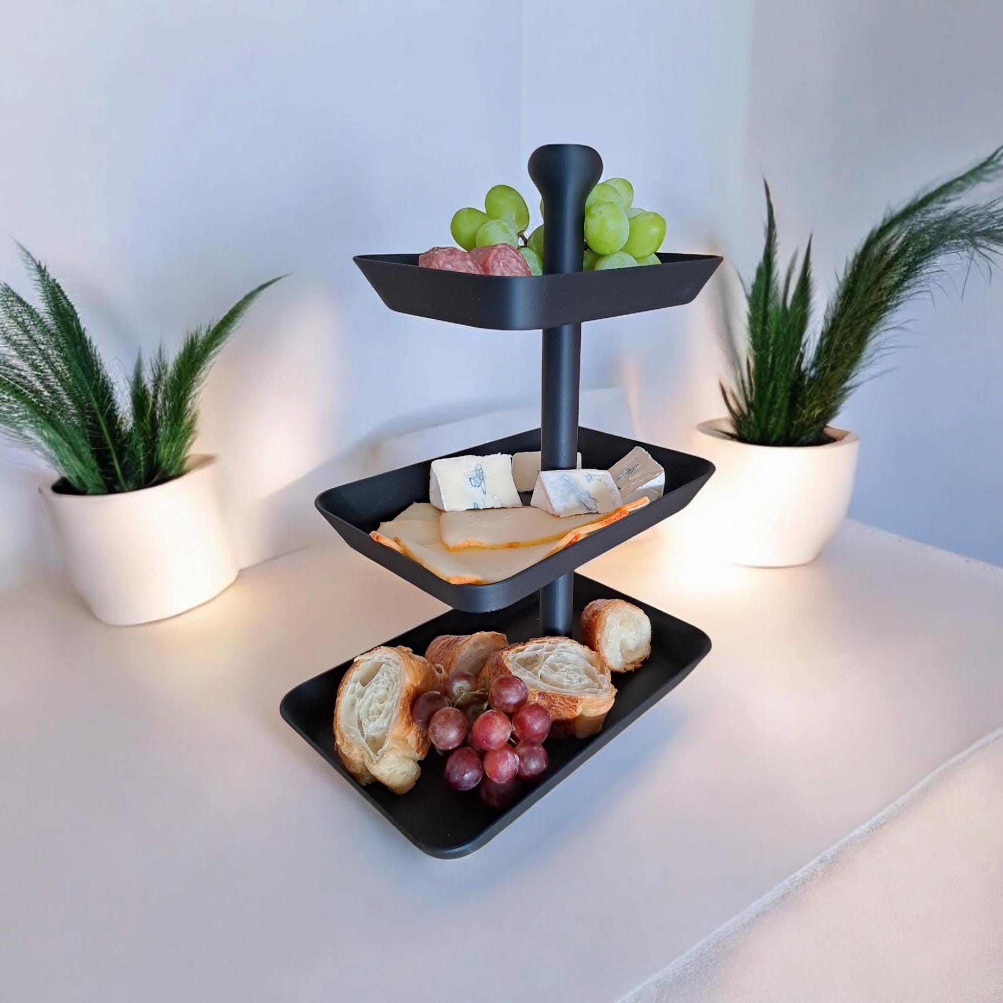 3-Tier Rectangular Serving Tray