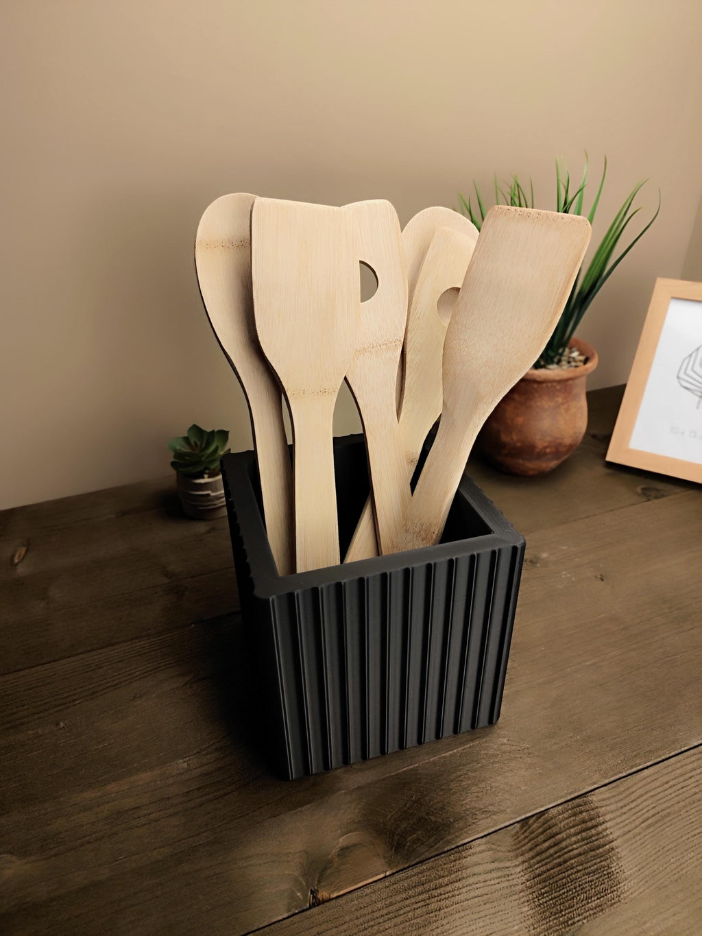 Modern Square Utensil Holder