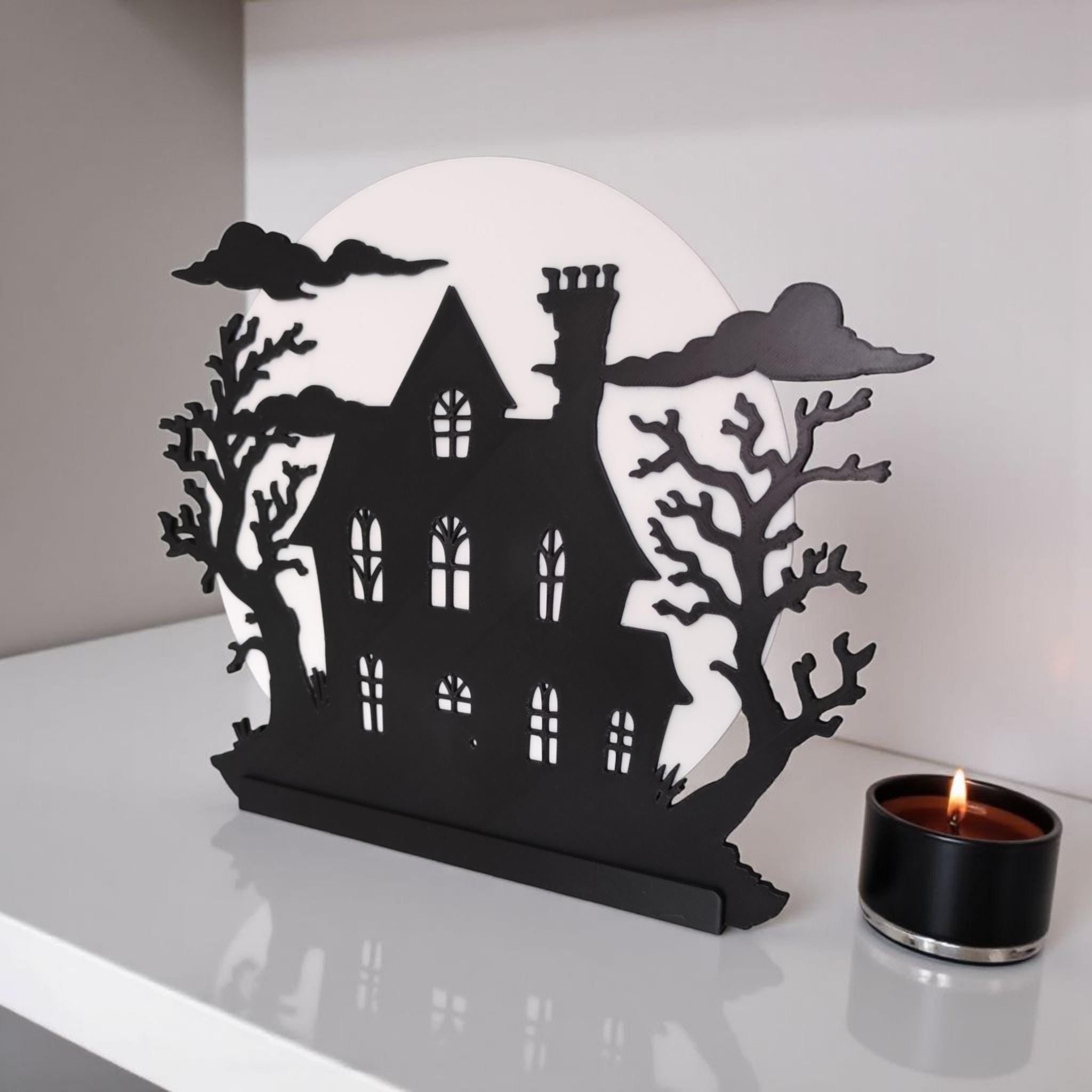 Spooky Hill House LED Tealight Holder