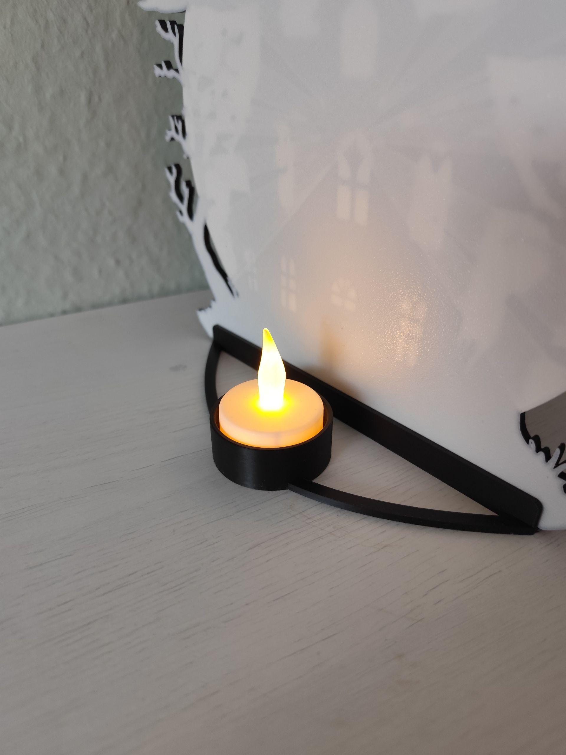Spooky Hill House LED Tealight Holder