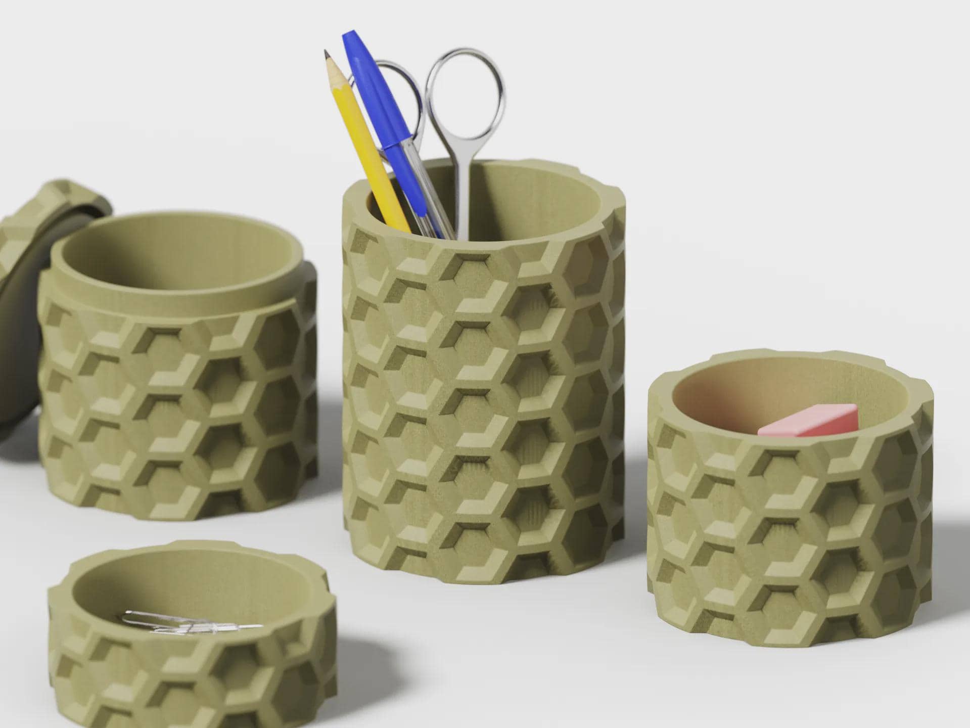 HEX Collection Modular Desk Organizer Set