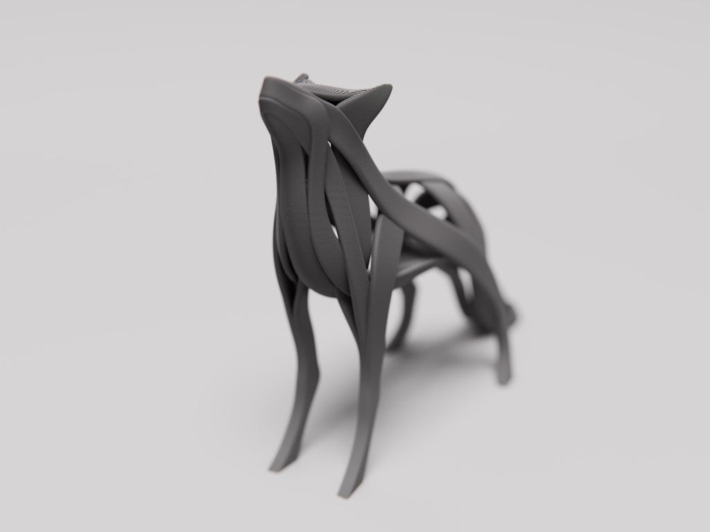 Modern Wolf Sculpture