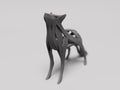 Modern Wolf Sculpture