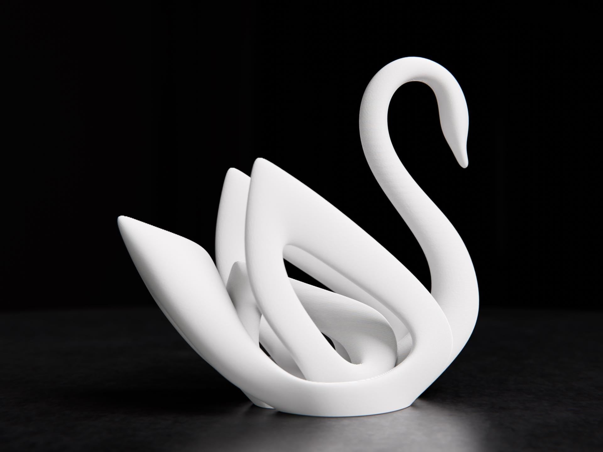 Modern Swan Sculpture