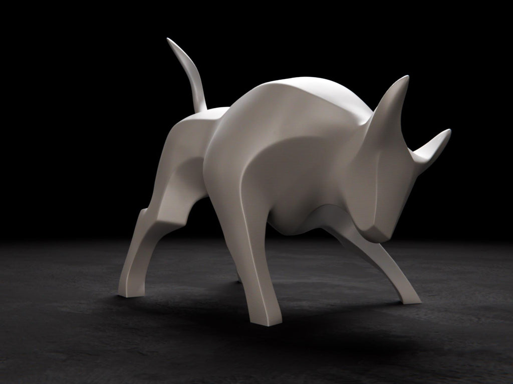 Modern Bull Sculpture
