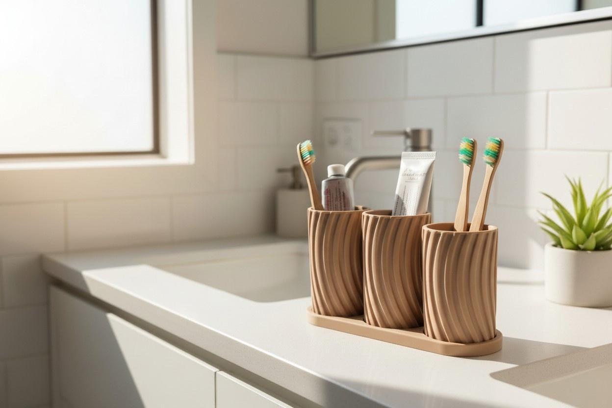 3D Printed Toothbrush Holder Set