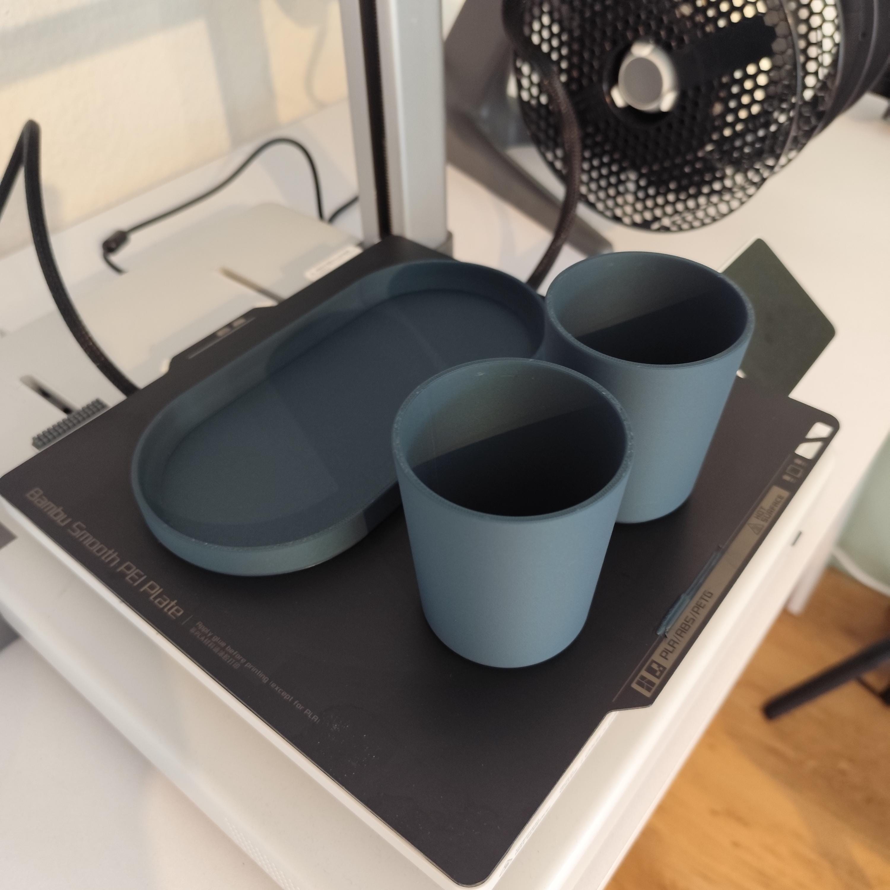 Modern Bathroom Organizer Set
