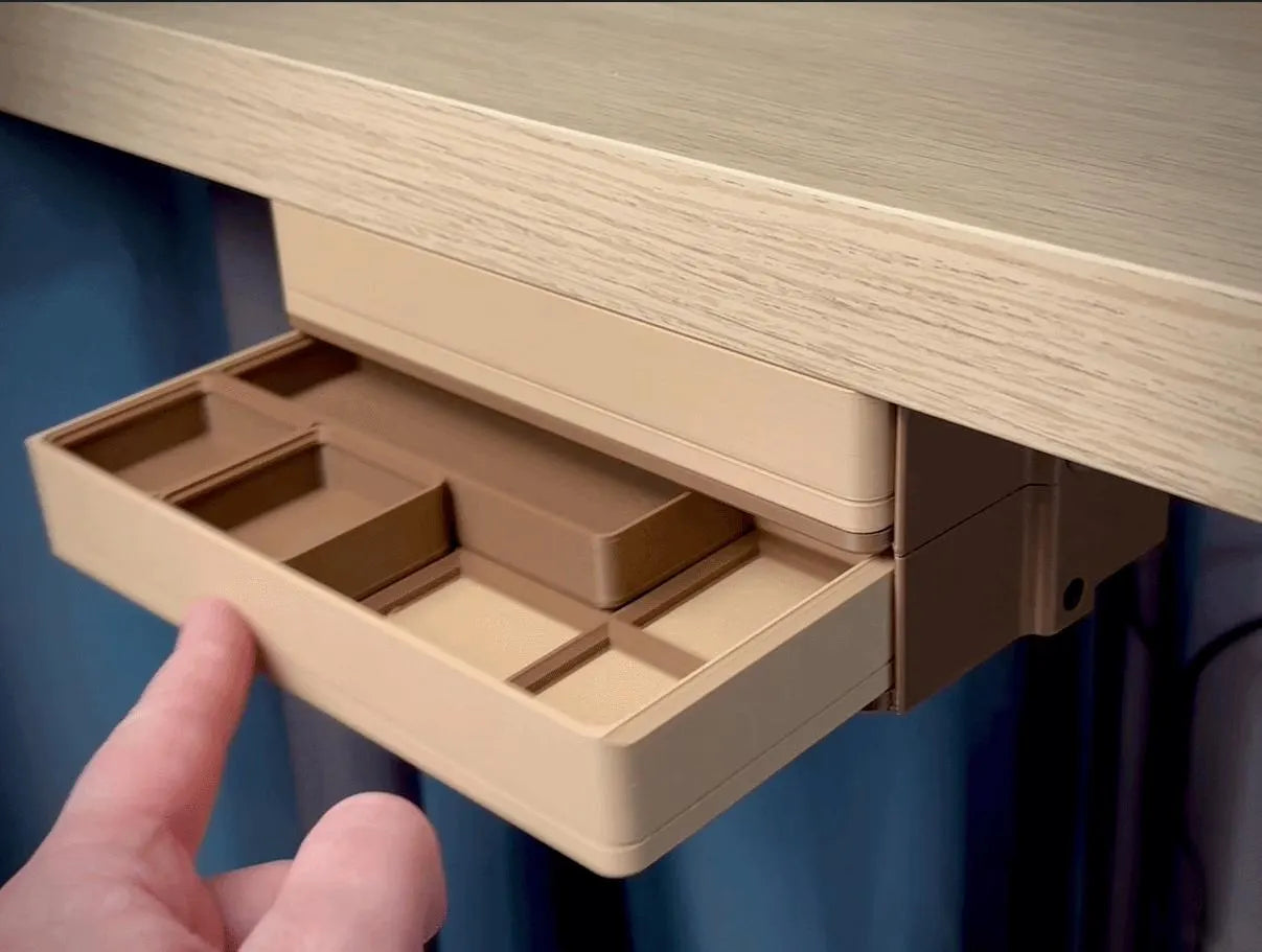 Modular Under Desk Drawer Organizer
