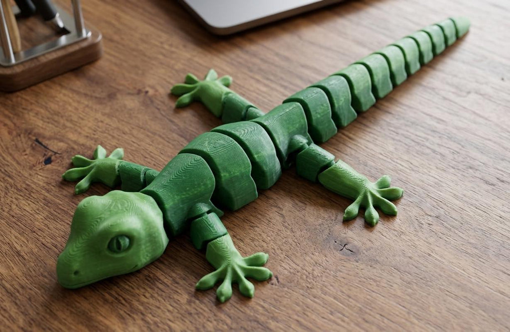 Articulated Flexi Gecko Toy Set