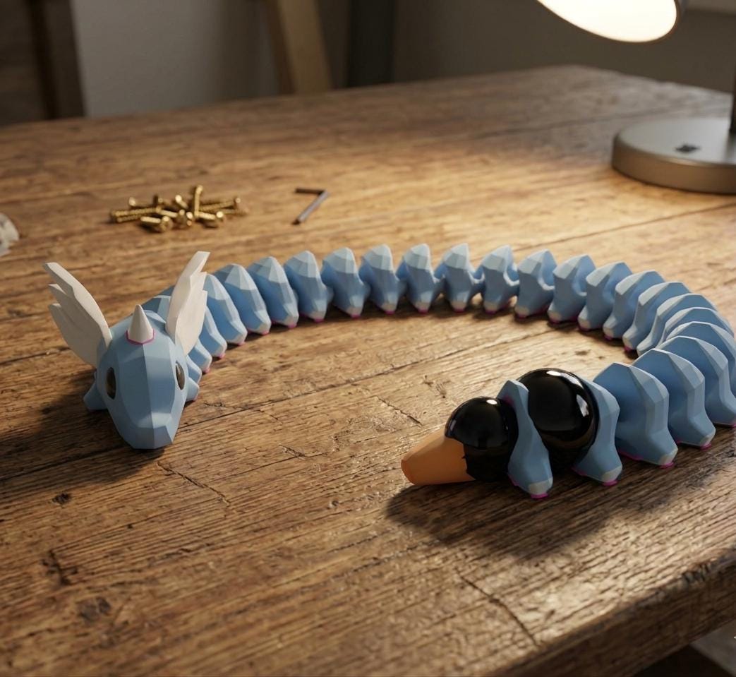 Articulated Flexi Dragon Toy