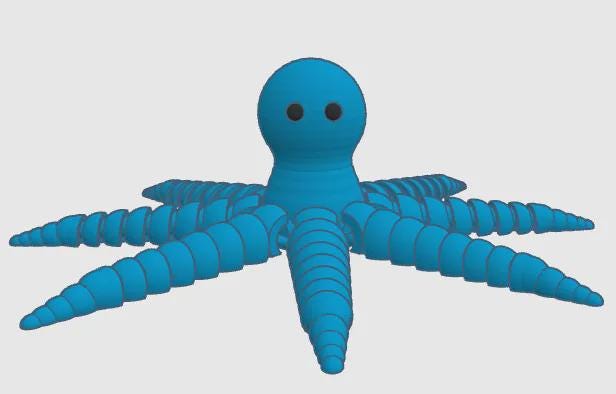 Articulated Octopus Fidget Toy Set