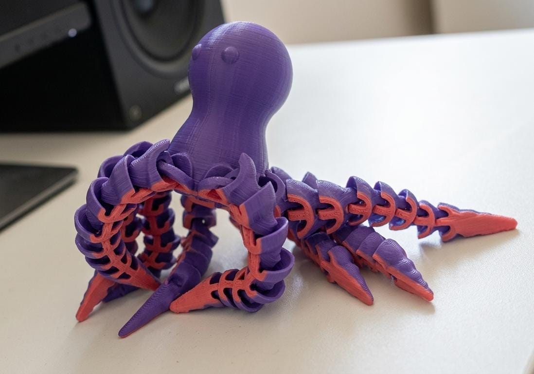 Articulated Octopus Fidget Toy Set
