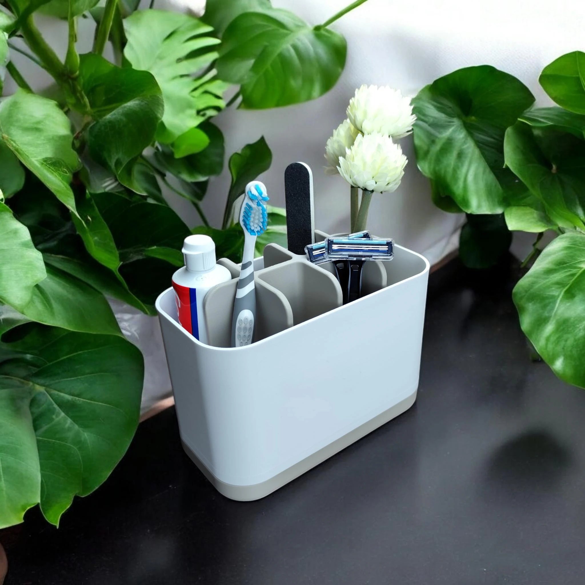 Two-Tone Bathroom Organizer