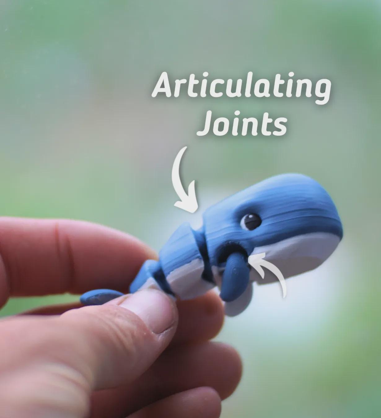 Articulated Whale Toy Set