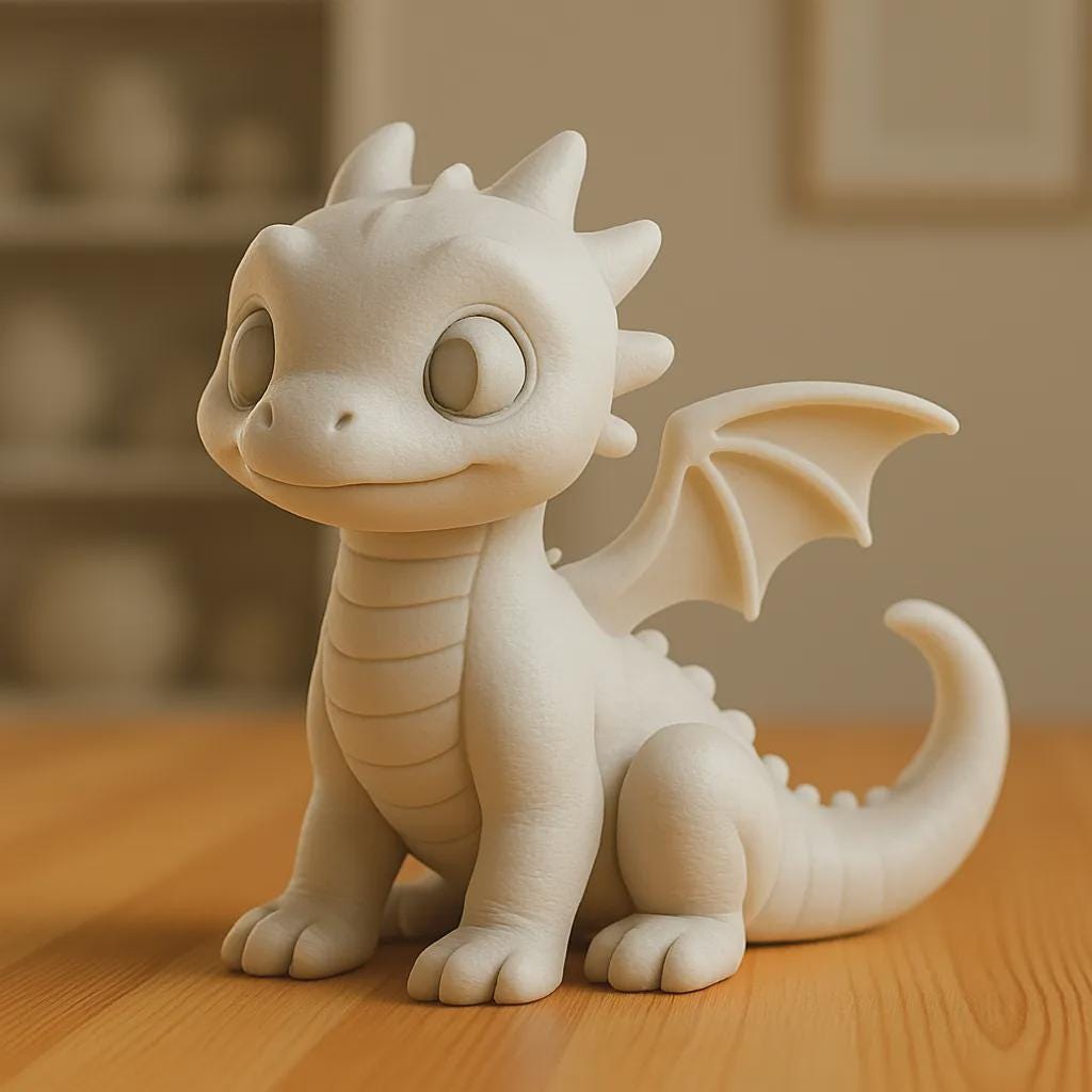 Baby Dragon Sculpture