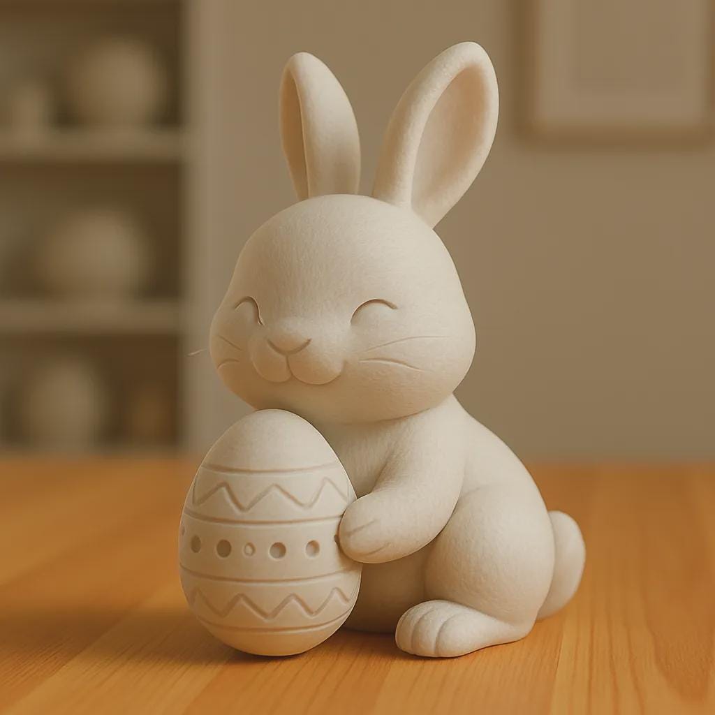 Easter Bunny Sculpture