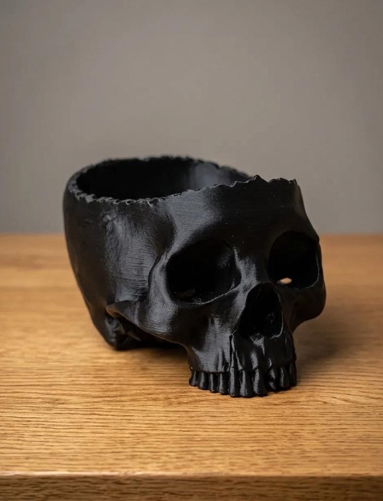 Realistic Skull Candy Bowl