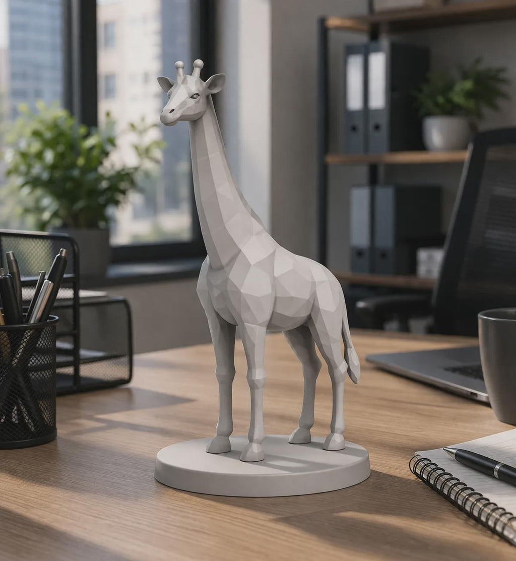 Low Poly Giraffe Sculpture