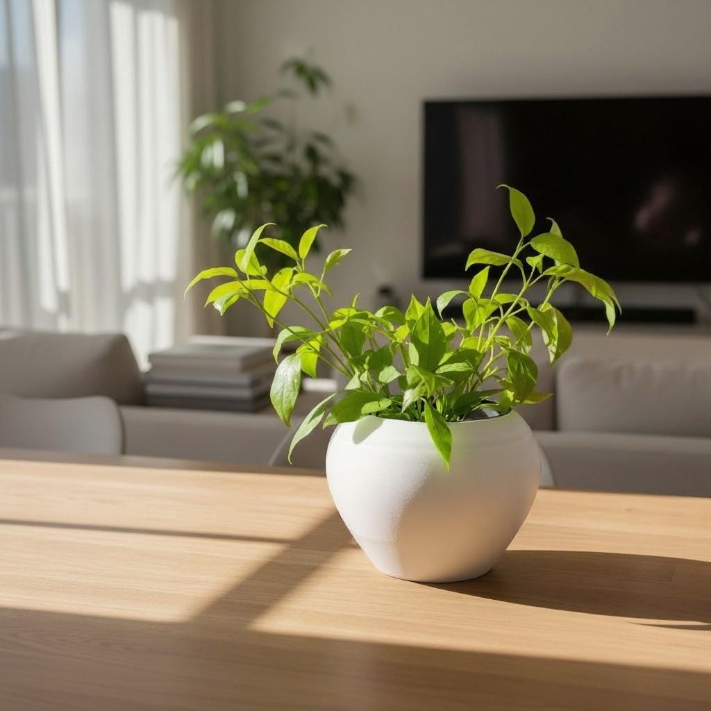 Self Watering Hammered Planter