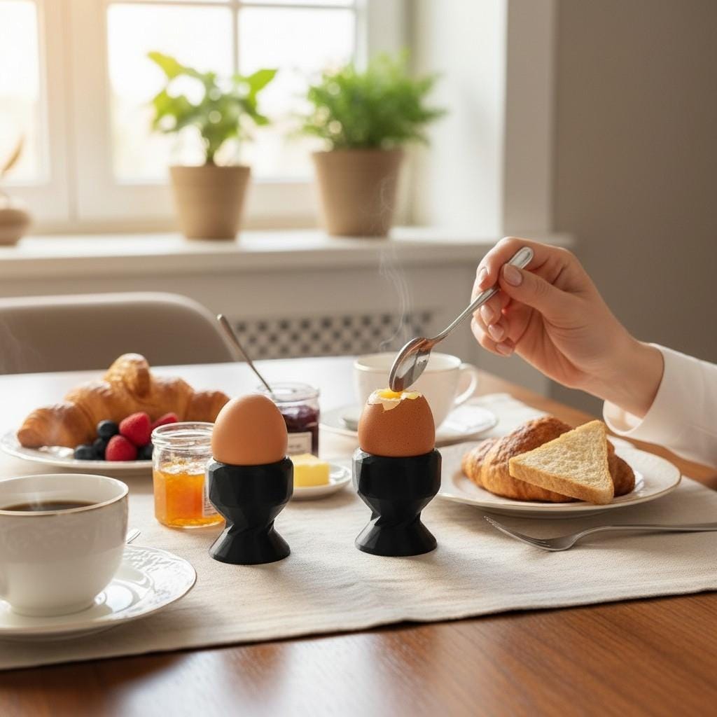 Low Poly Egg Cup Holder