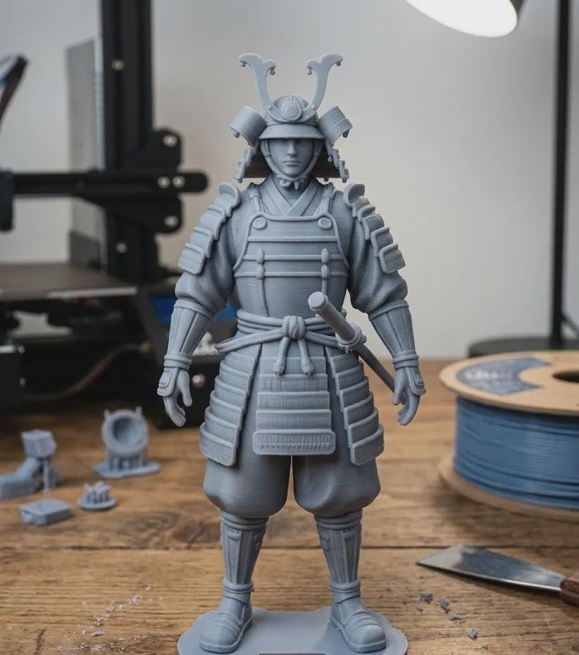 Samurai Warrior Statue