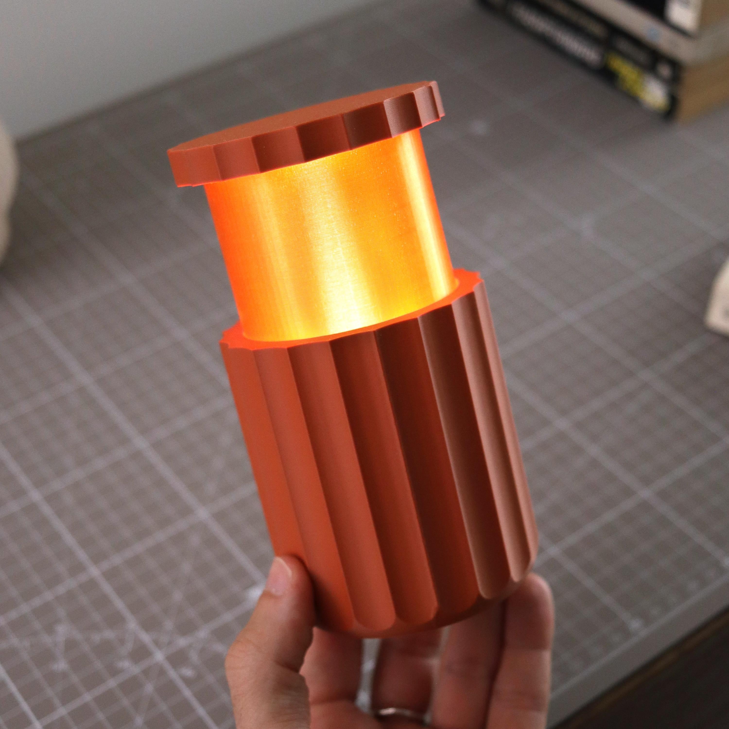 Fluted Portable Lamp