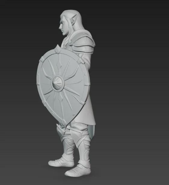 Elf Warrior Figurine
