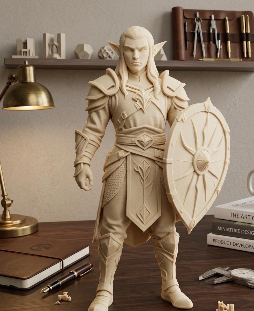 Elf Warrior Figurine