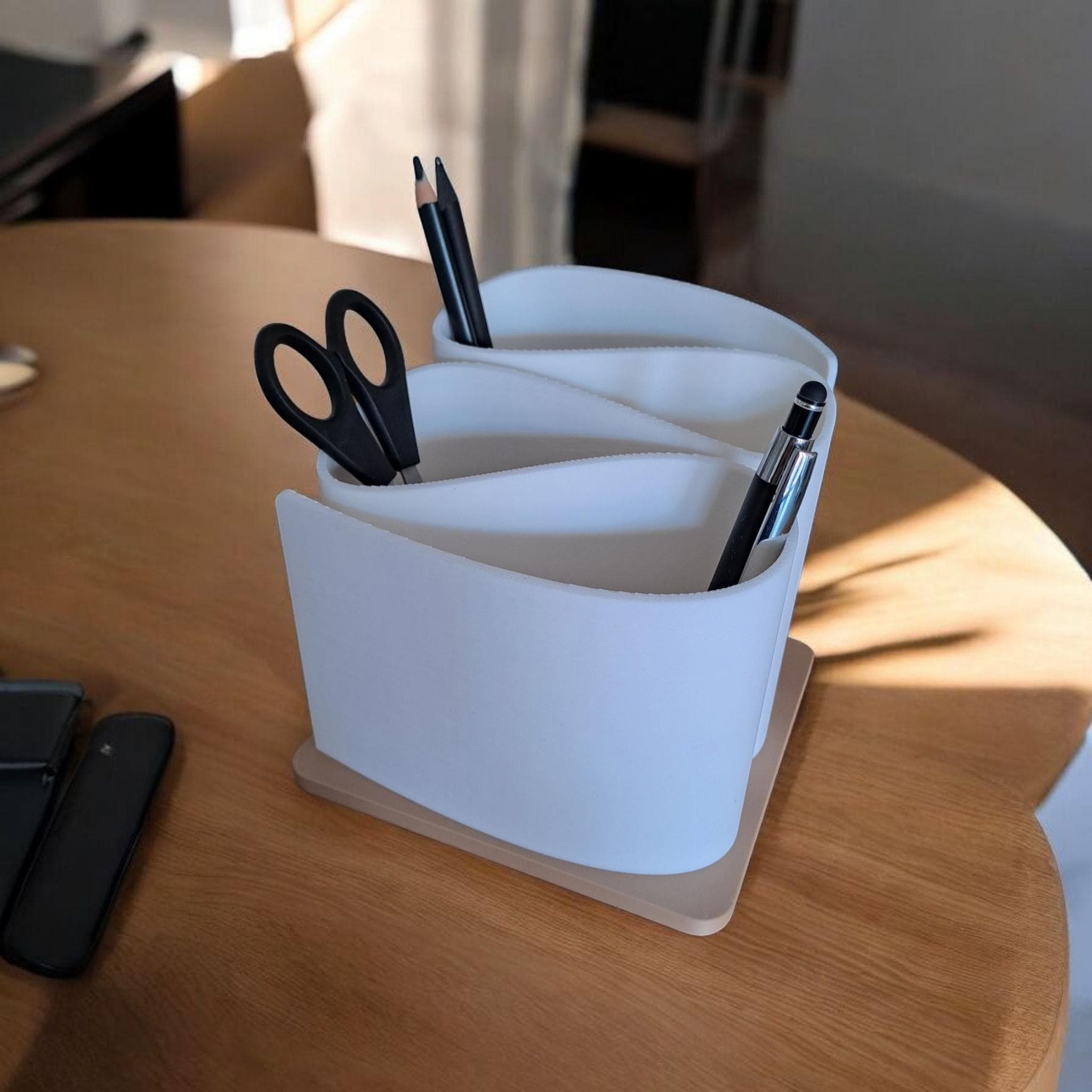 Modern Curved Desk Organizer