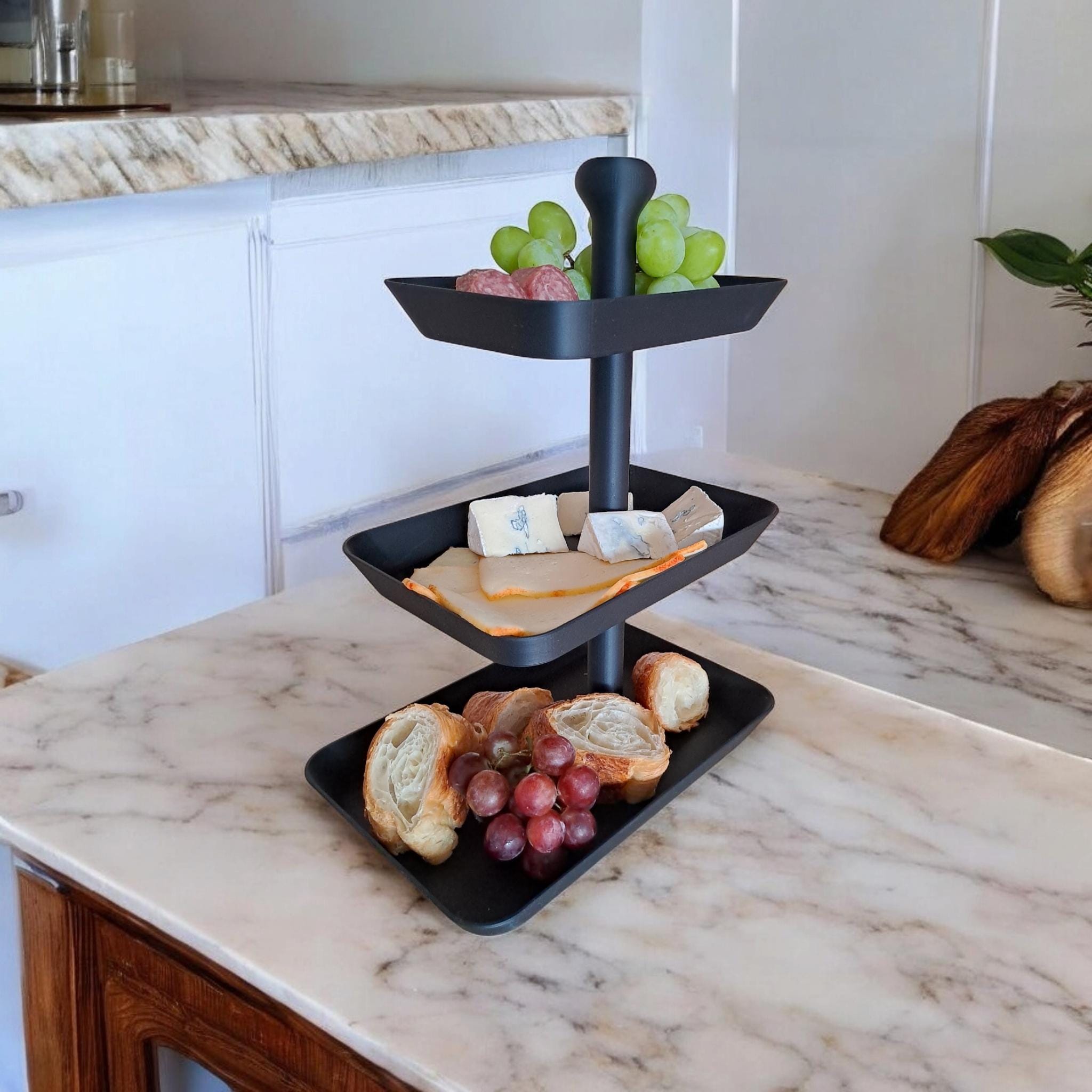 3-Tier Rectangular Serving Tray
