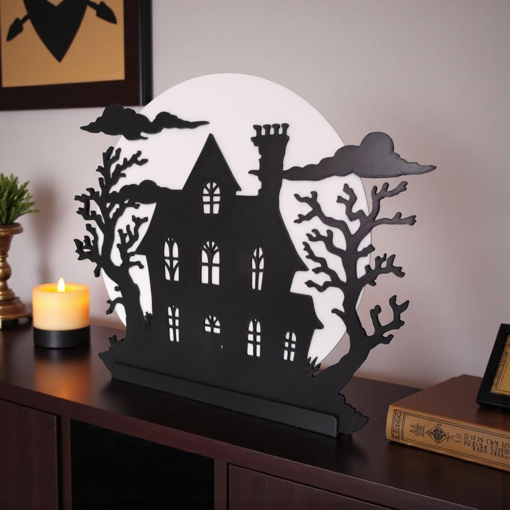 Spooky Hill House LED Tealight Holder