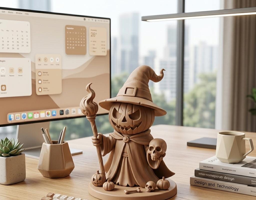 Pumpkin Warlock Statue