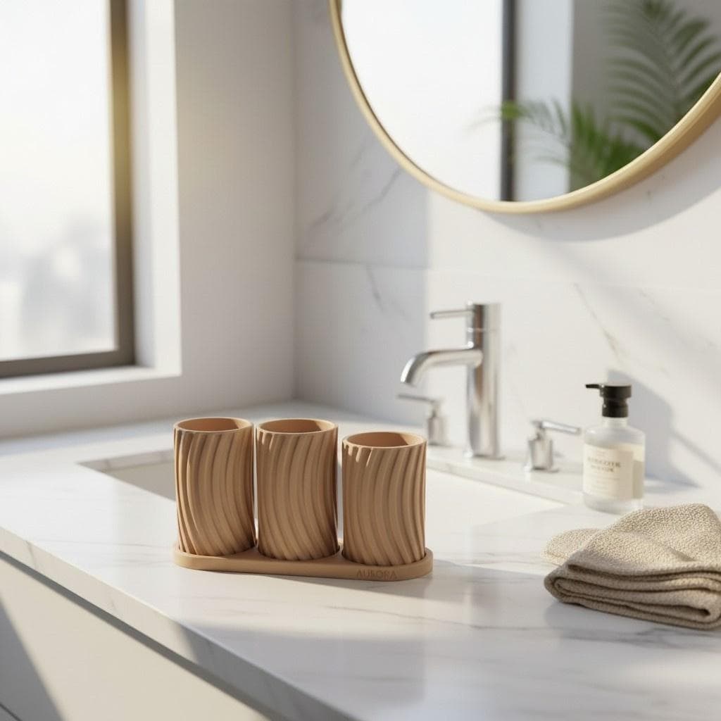 3D Printed Toothbrush Holder Set