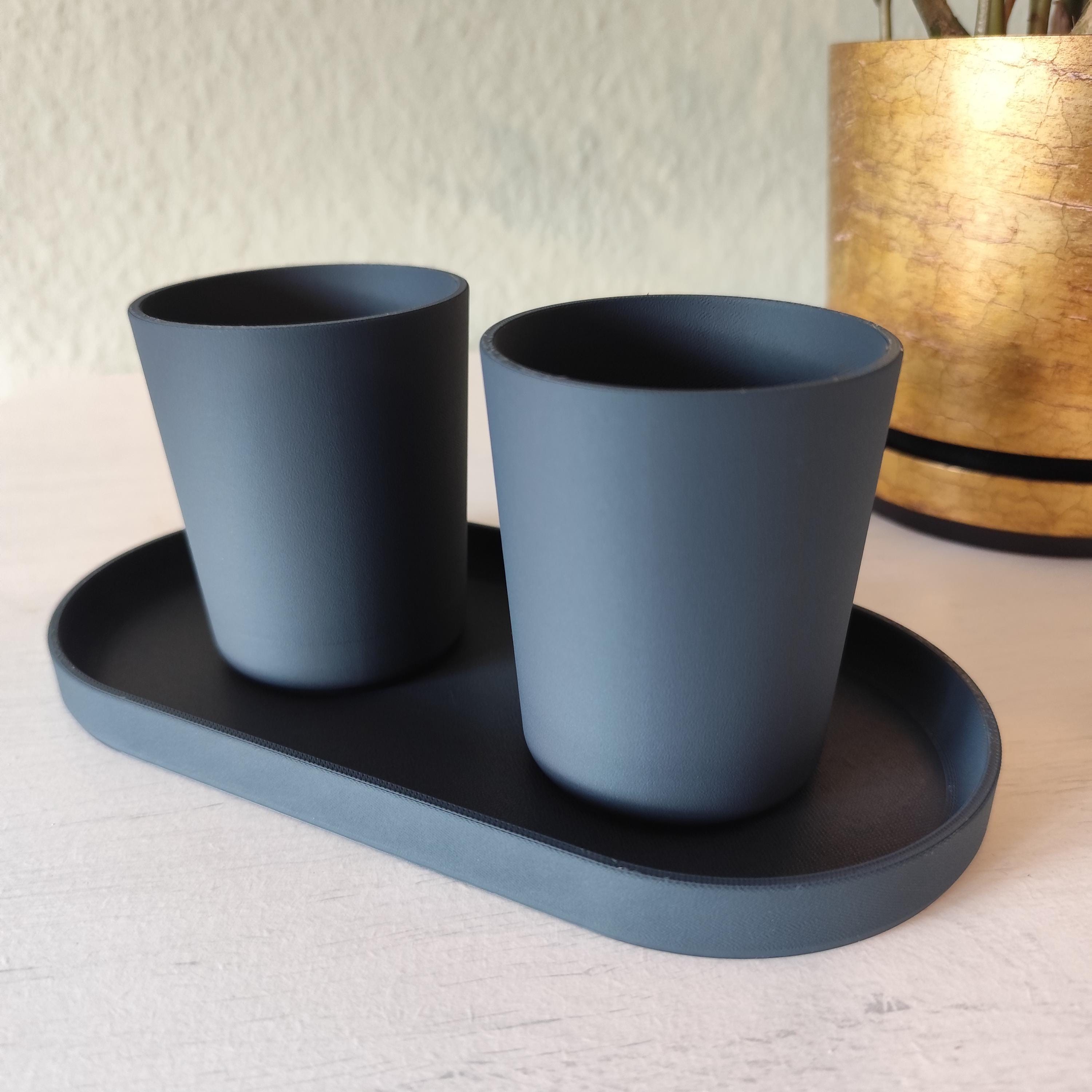 Modern Bathroom Organizer Set