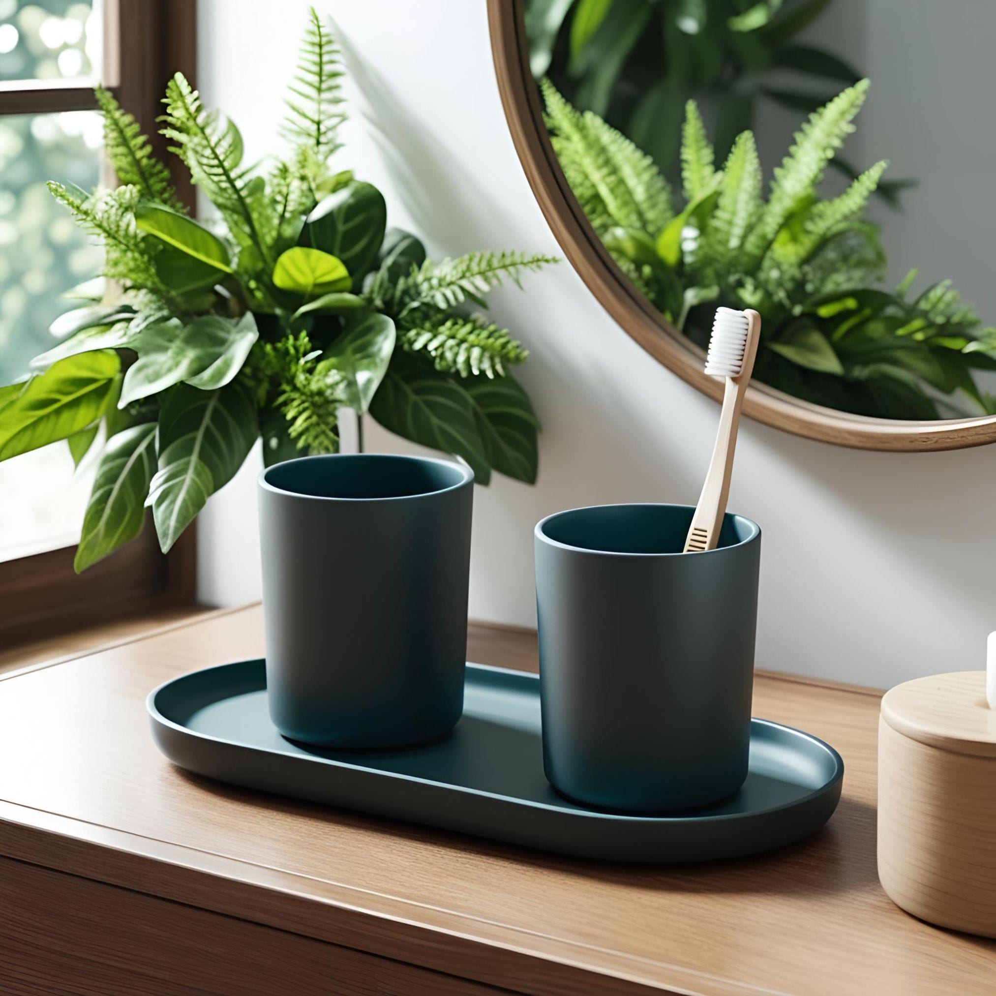 Modern Bathroom Organizer Set