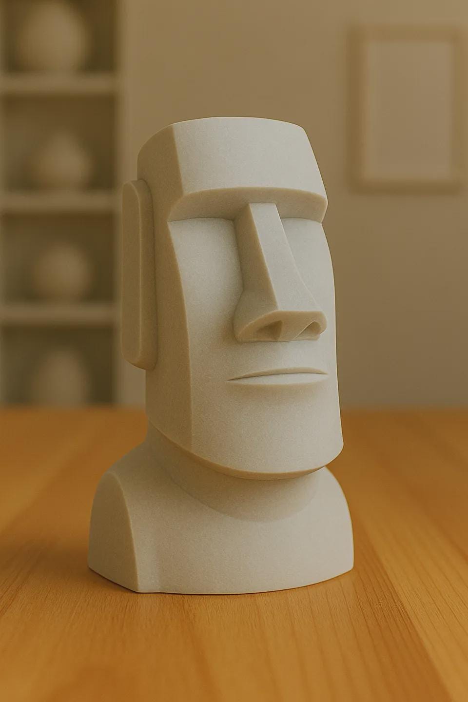 Moai Face Statue