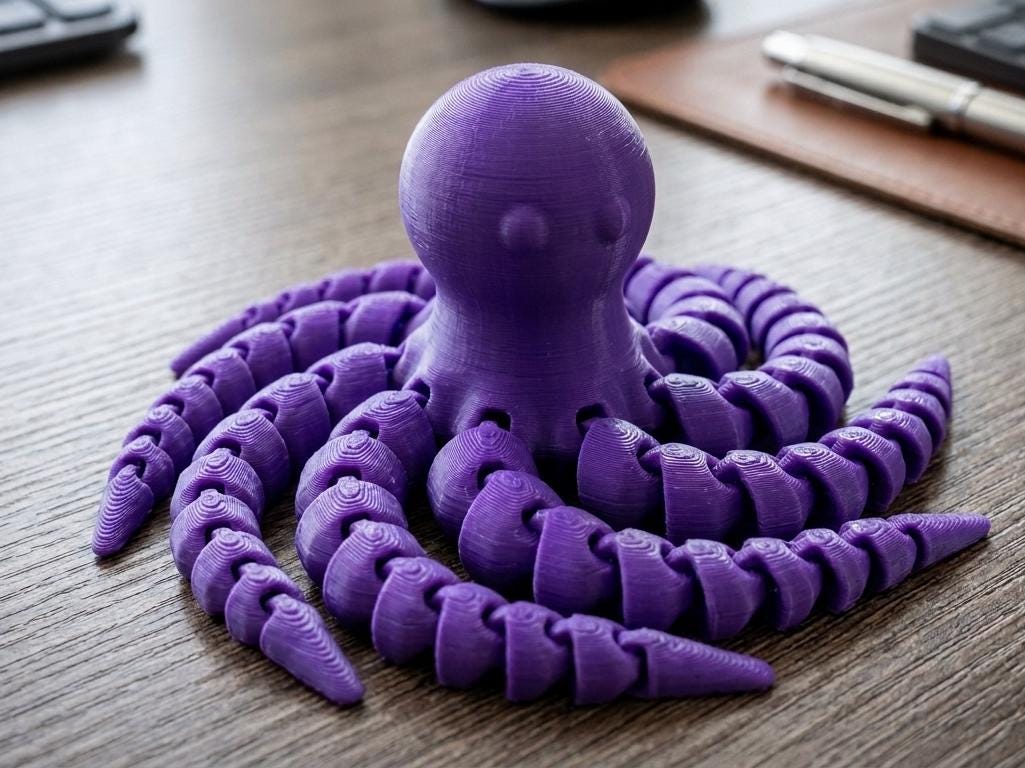 Articulated Octopus Fidget Toy Set
