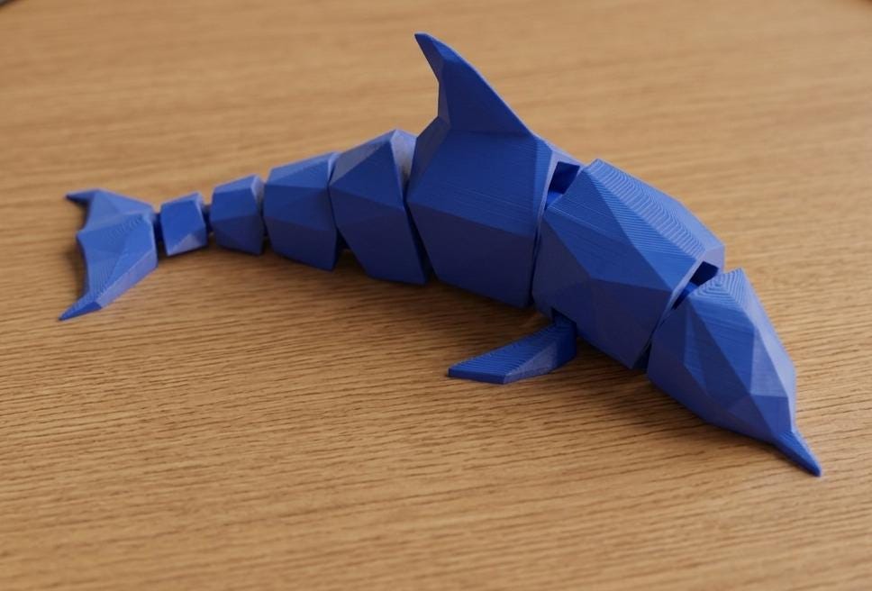 Articulated Dolphin Fidget Toy Set