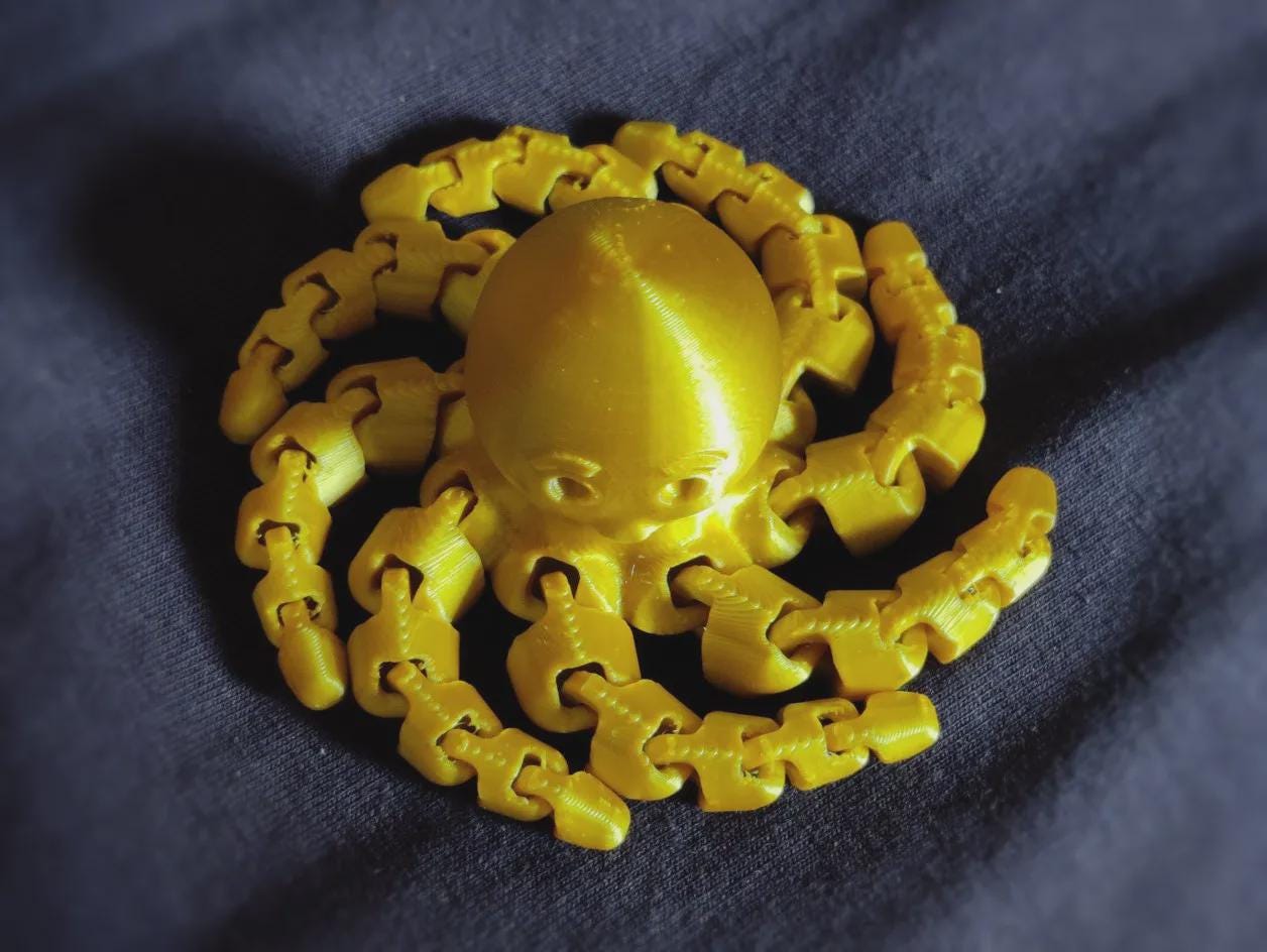 Articulated Octopus Toy Set