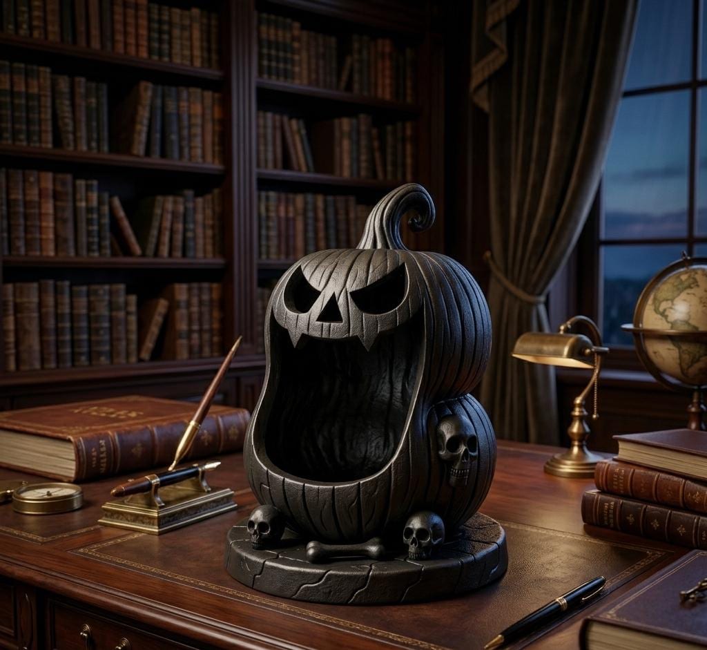 3D Printed Pumpkin Treat Keeper