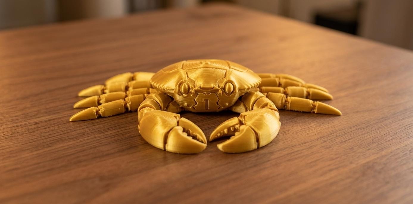 Articulated Crab Toy Set