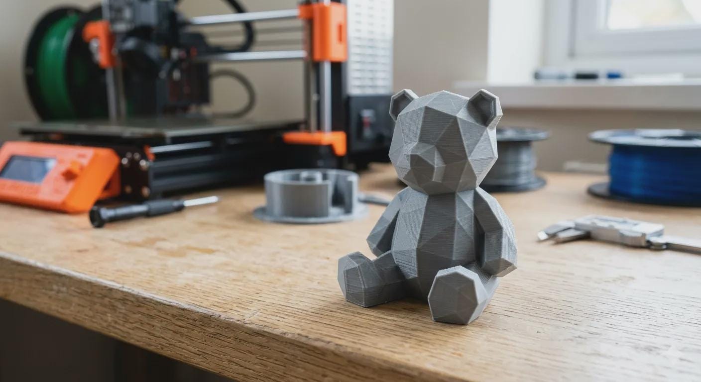 Low Poly Bear Statue