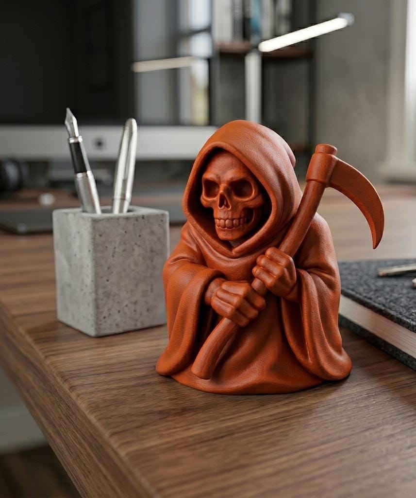 Stylized Grim Reaper Figurine
