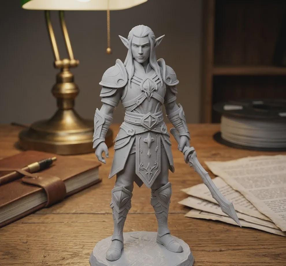 Elf Warrior Figurine