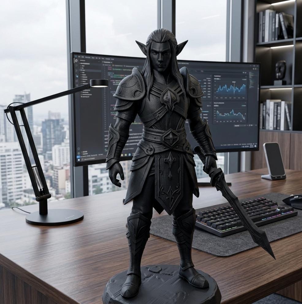 Elf Warrior Figurine