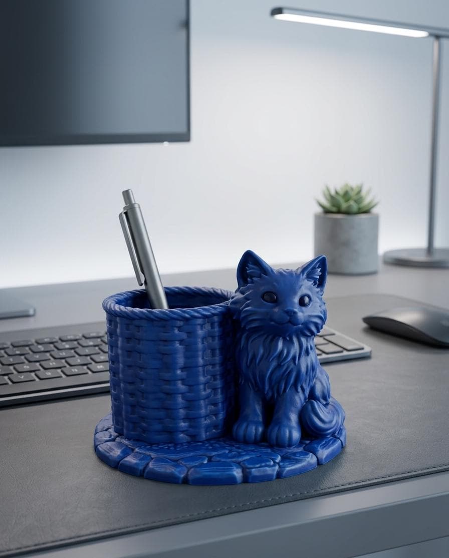 Cat Pencil Organizer