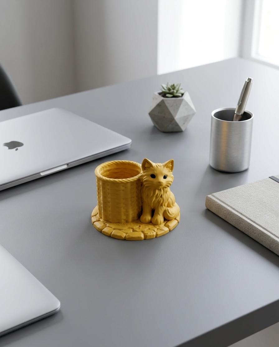Cat Pencil Organizer
