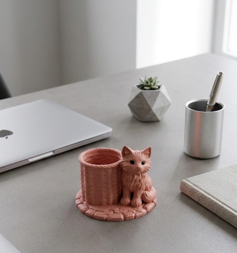Cat Pencil Organizer