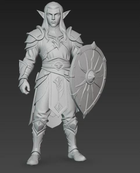 Elf Warrior Figurine