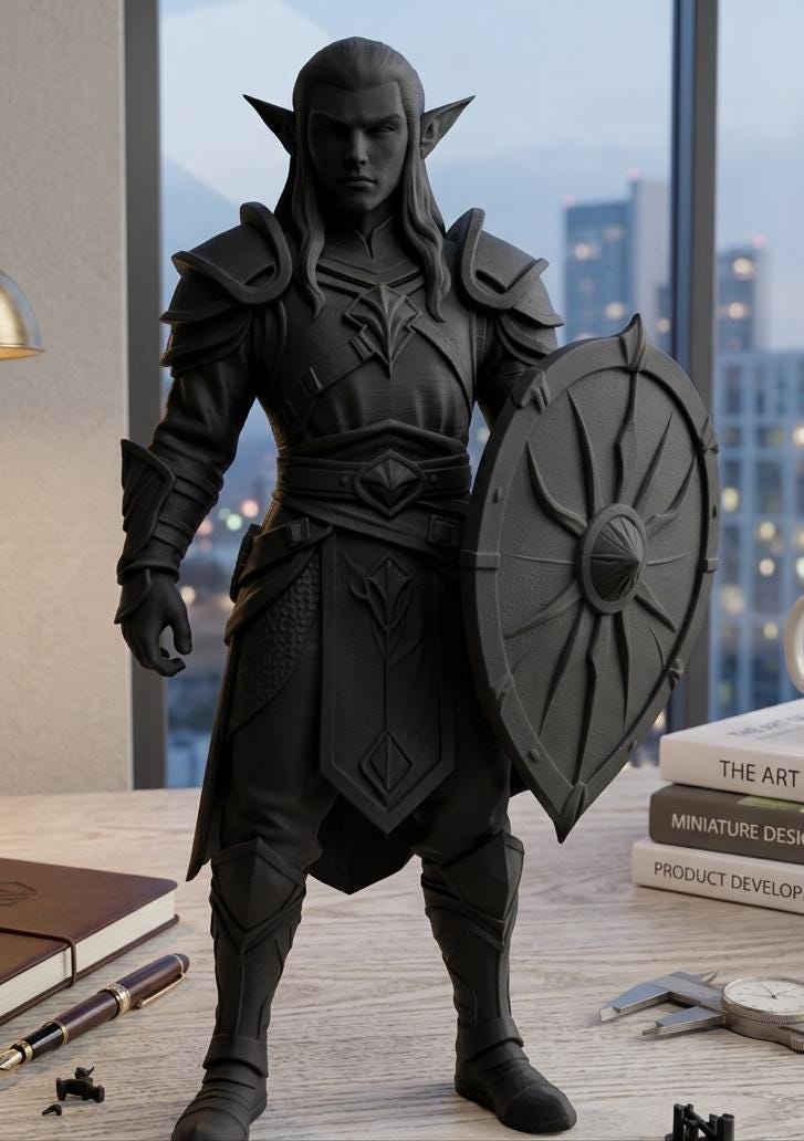 Elf Warrior Figurine